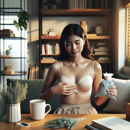Soulagement de la montée de lait avec compresse froide