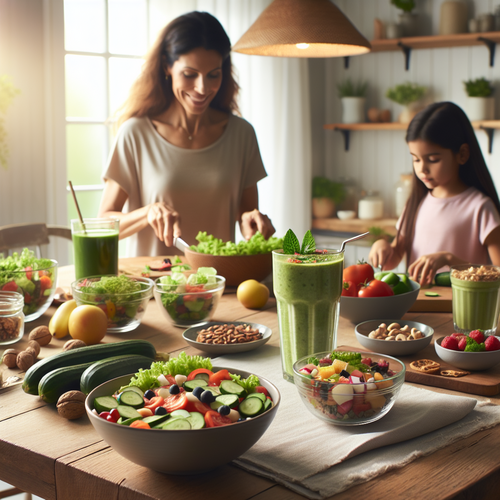 Suppléments vitaminés pour maman allaitante sur table de cuisine