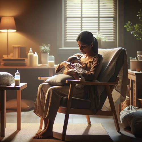 Maman donne le sein et biberon à son bébé, complicité et douceur