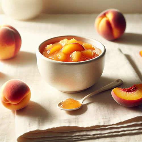 Bienfaits de la compote de pêche bébé