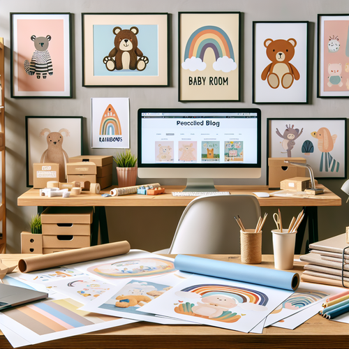 Tendances affiches déco chambre bébé pastel