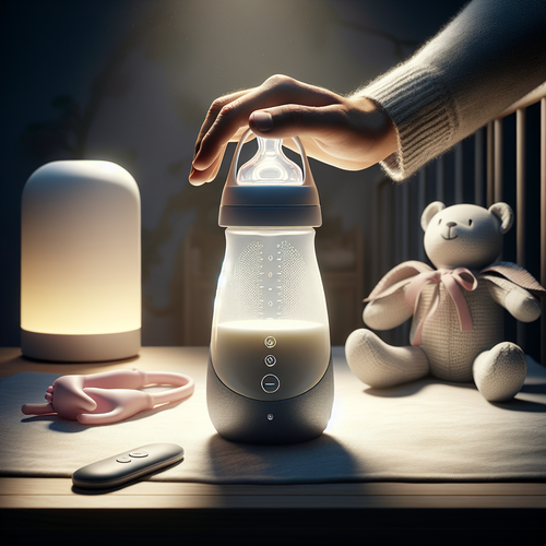 Biberon en forme de sein alliant design et douceur sensorielle