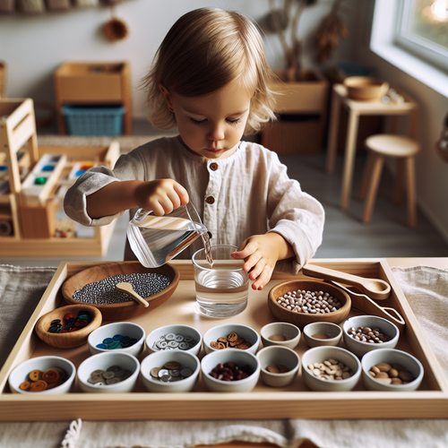 Jeux de vie pratique Montessori pour développer l'autonomie à 3 ans