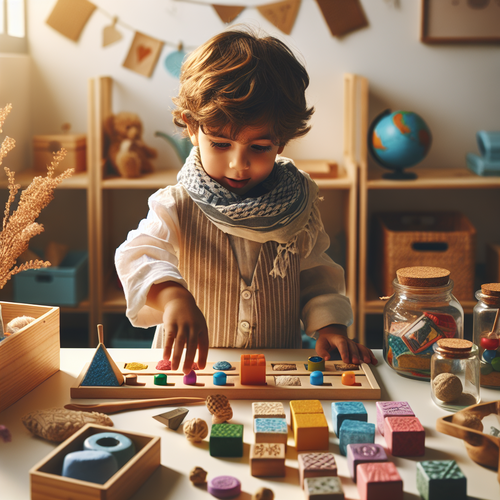 Jeux sensoriels Montessori adaptés pour les enfants de 3 ans