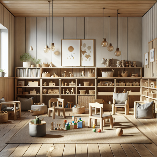 Lit au sol Montessori dans une chambre d'enfant